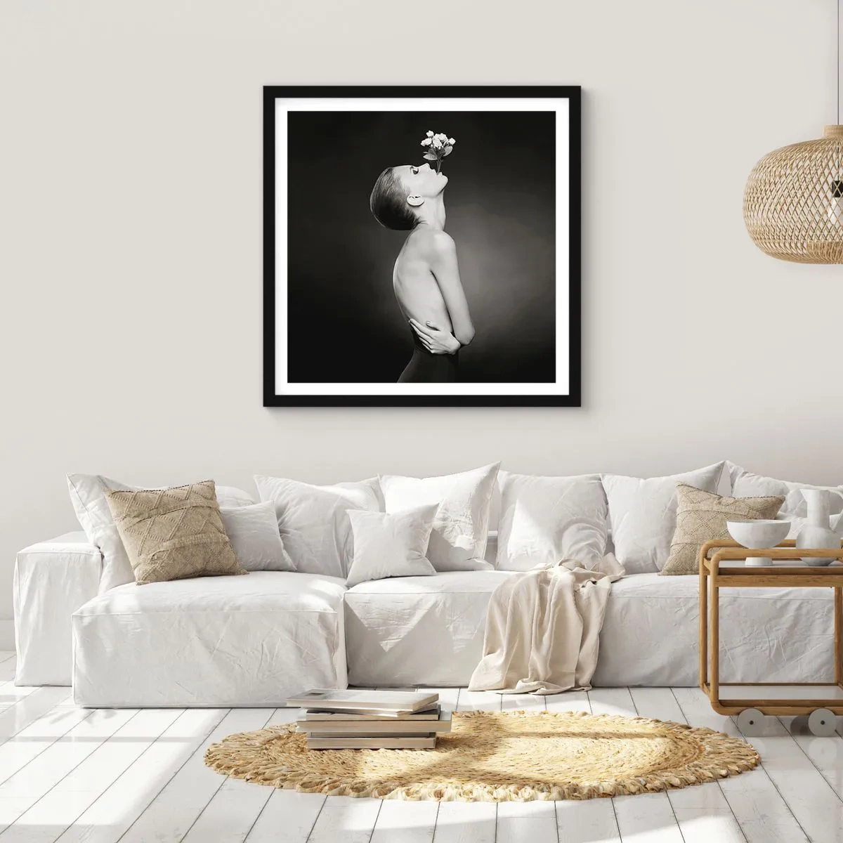 Poster in een zwarte lijst - Excentrieke elegantie - 40x40 cm