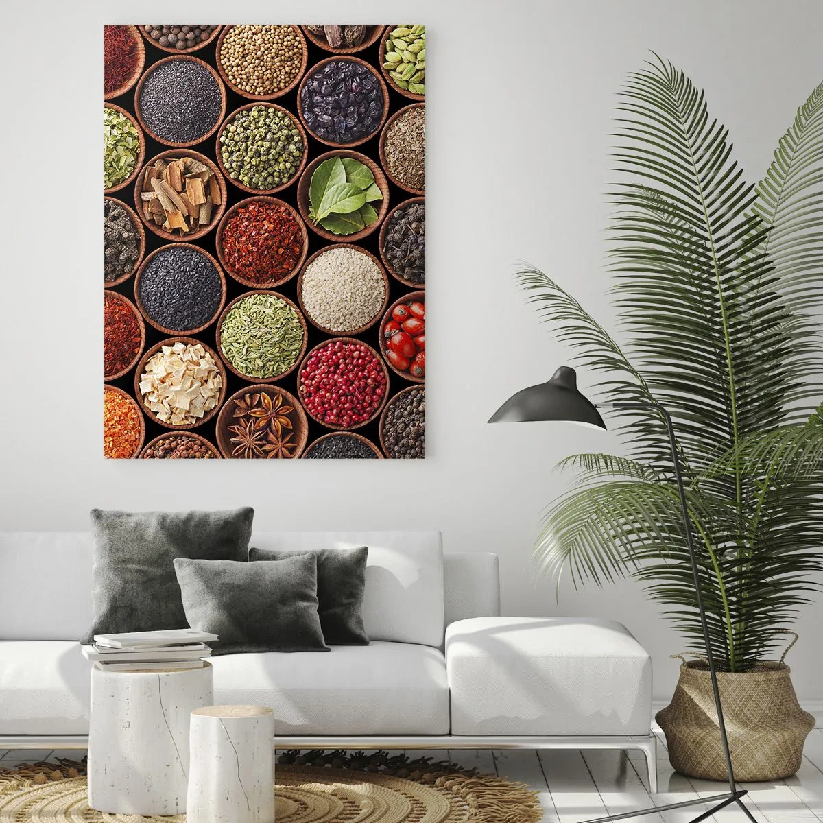 Schilderen op glas - Alle smaken van de wereld - 70x100 cm