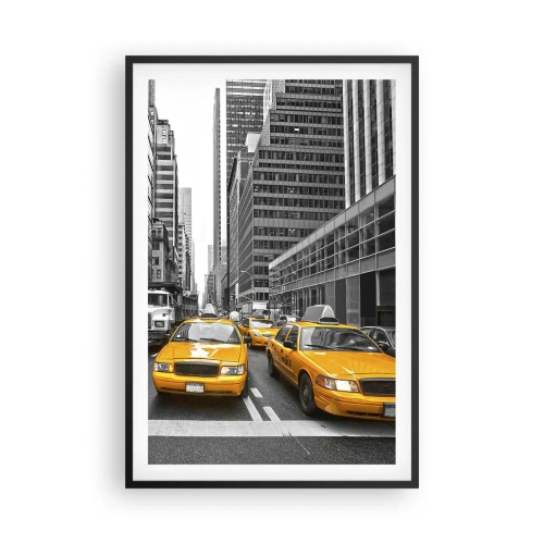 Poster in een zwarte lijst - Wij geven de stad de kleuren - 61x91 cm