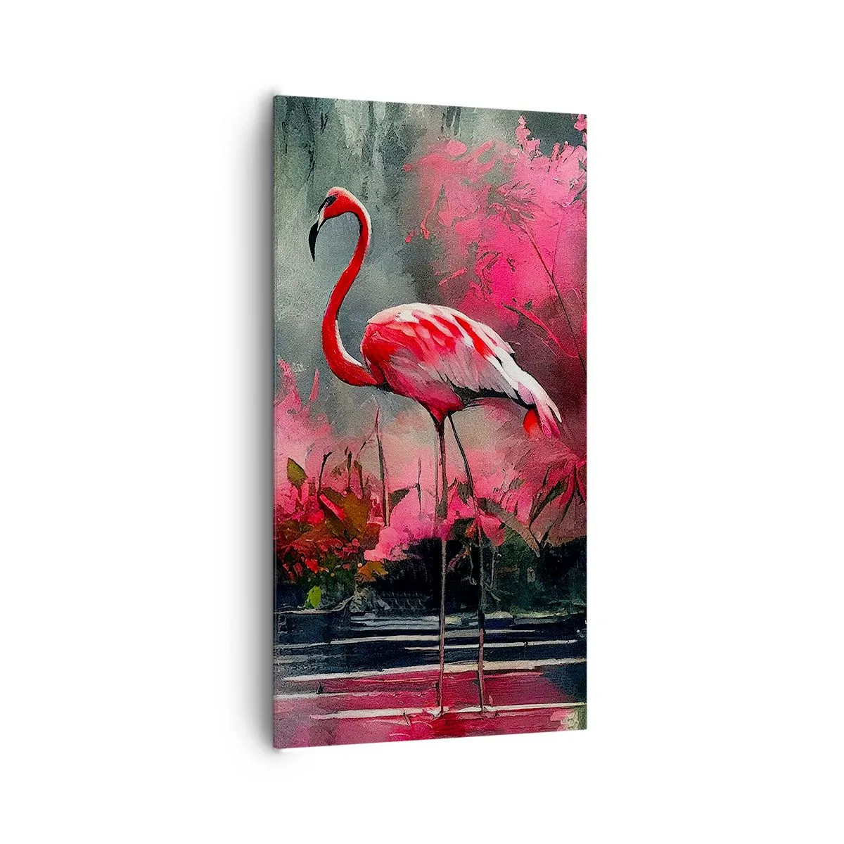 Schilderen op canvas - Een les in natuurlijke gratie - 65x120 cm