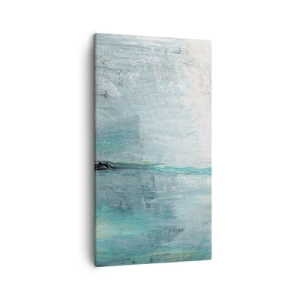 Schilderen op canvas - Horizontaal in blauw - 45x80 cm
