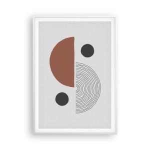 Poster in een witte lijst - Perfectie van het wiel - 70x100 cm