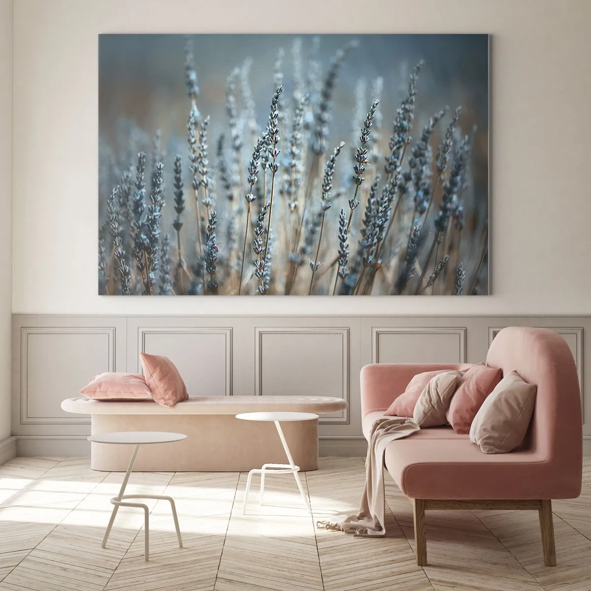 Schilderen op glas - Geurig korenveld - 120x80 cm