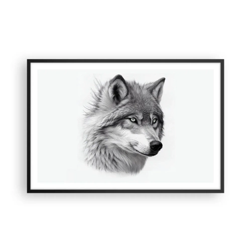 Poster in een zwarte lijst - Alfa – zonder twijfel - 91x61 cm