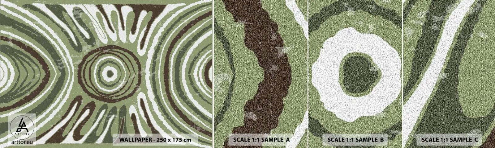 Fotobehang Monster Zelfklevend Deluxe Sticker - Een explosie van emoties - Op leeftijd, Boho, Deel - 100x30 cm