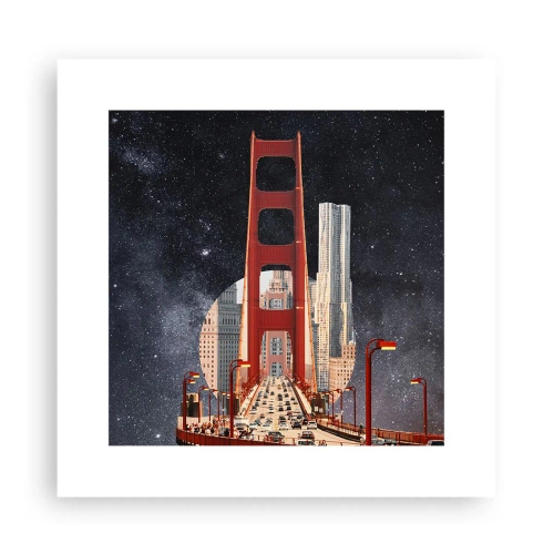 Poster - Altijd in het centrum - 30x30 cm