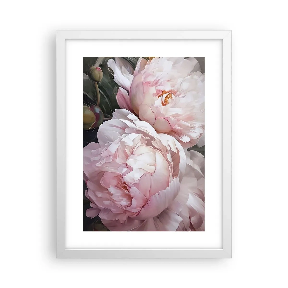 Poster in een witte lijst - In bloei gestopt - 30x40 cm