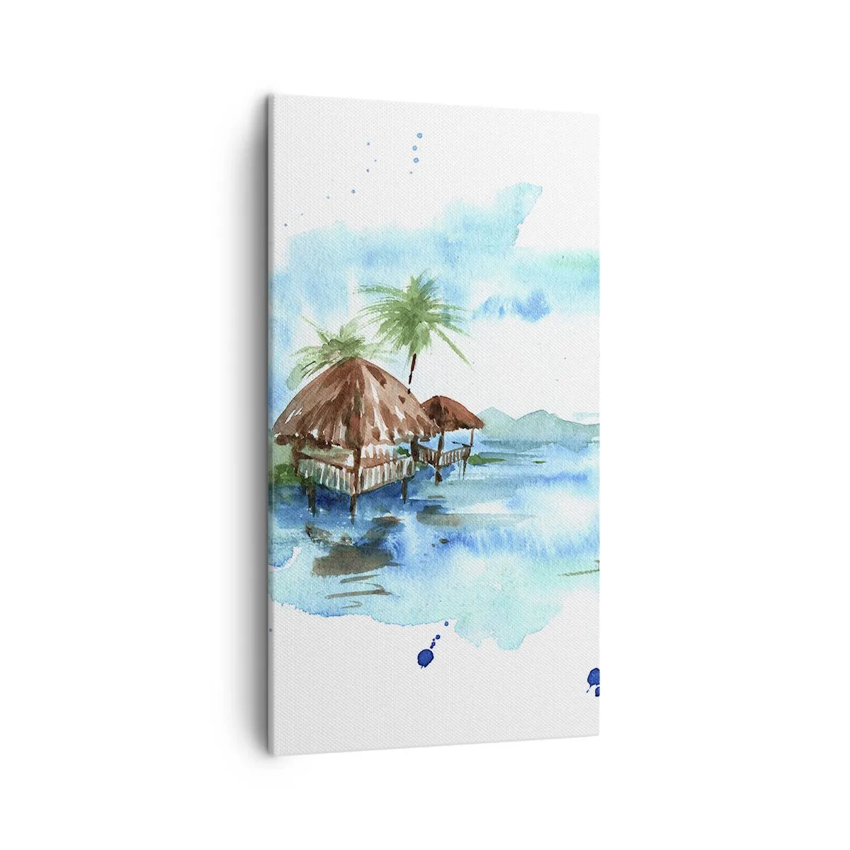 Schilderen op canvas - Ergens in de Stille Oceaan - 45x80 cm
