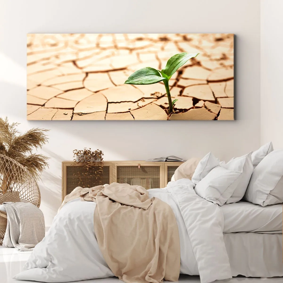 Schilderen op canvas - De ontembare kracht van het leven - 140x50 cm