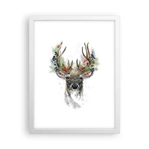 Poster in een witte lijst - In een feestelijk gewaad - 30x40 cm