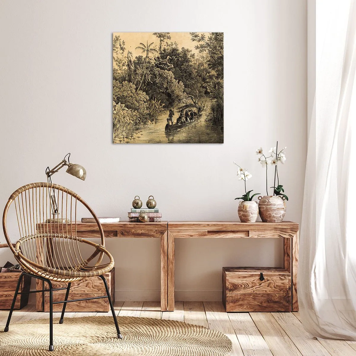 Schilderen op canvas - Expeditie naar de bron - 40x40 cm