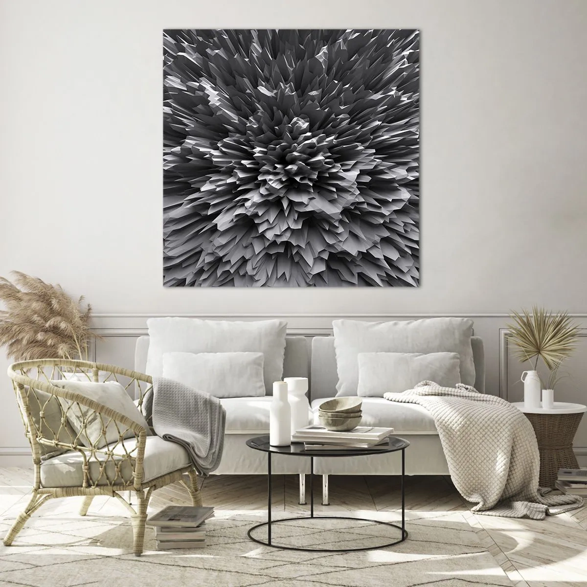 Schilderen op glas - Strikter kan het niet - 70x70 cm