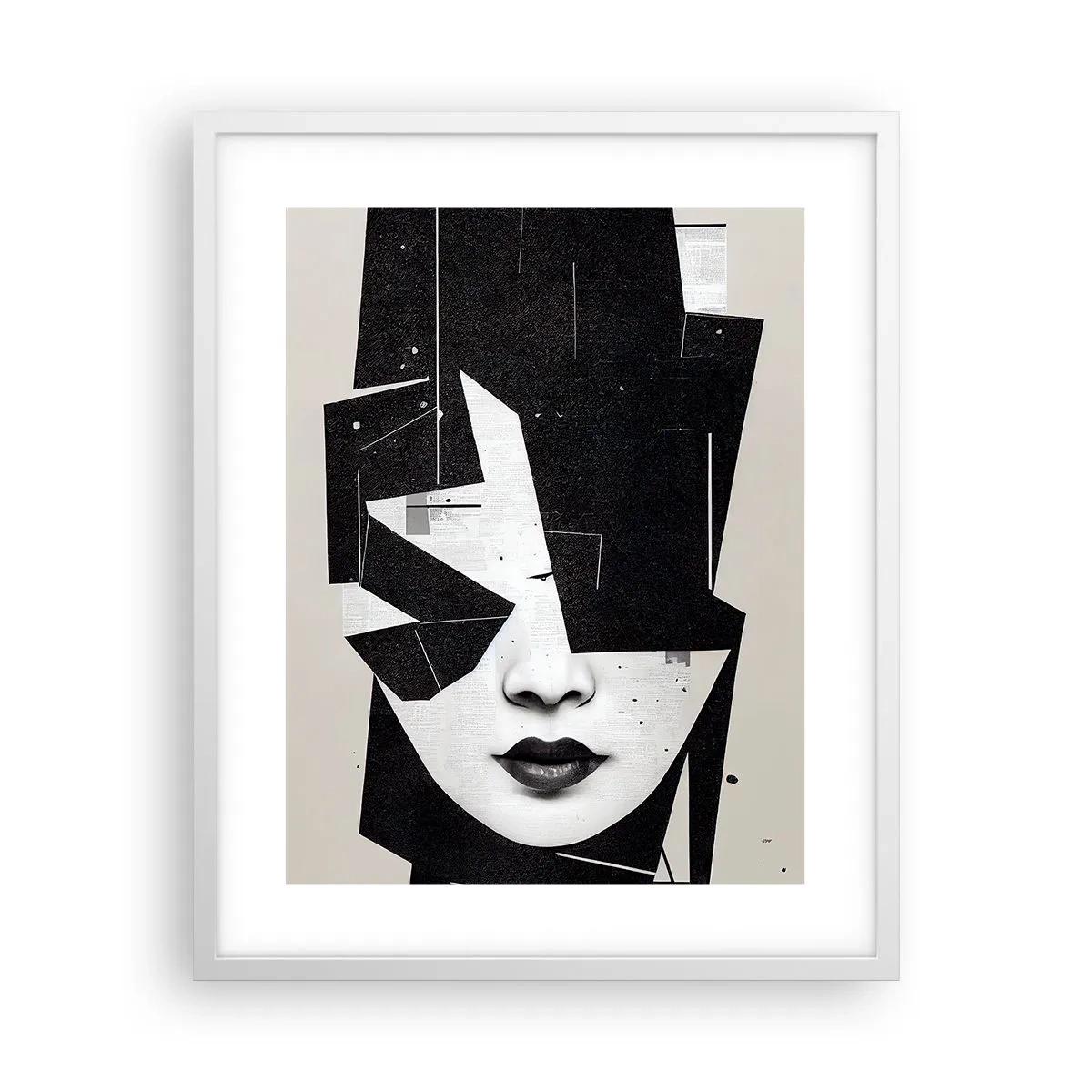 Poster in een witte lijst - Diep verborgen - 40x50 cm