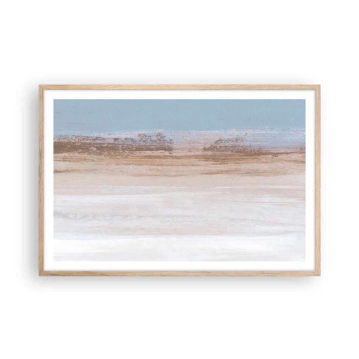 Een poster in een licht eiken lijst - Dubbelzinnig landschap - 91x61 cm
