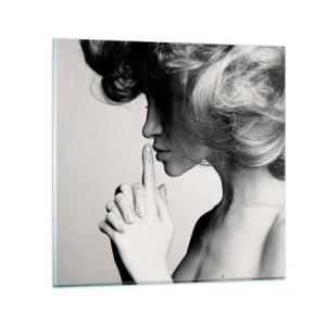 Schilderen op glas - Luisteren naar zichzelf - 50x50 cm