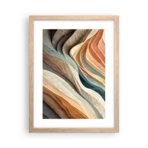 Een poster in een licht eiken lijst - Het moment vóór de verandering - 30x40 cm