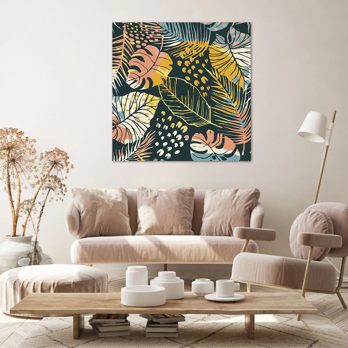 Schilderen op canvas - Lommerrijke fantasie - 70x70 cm