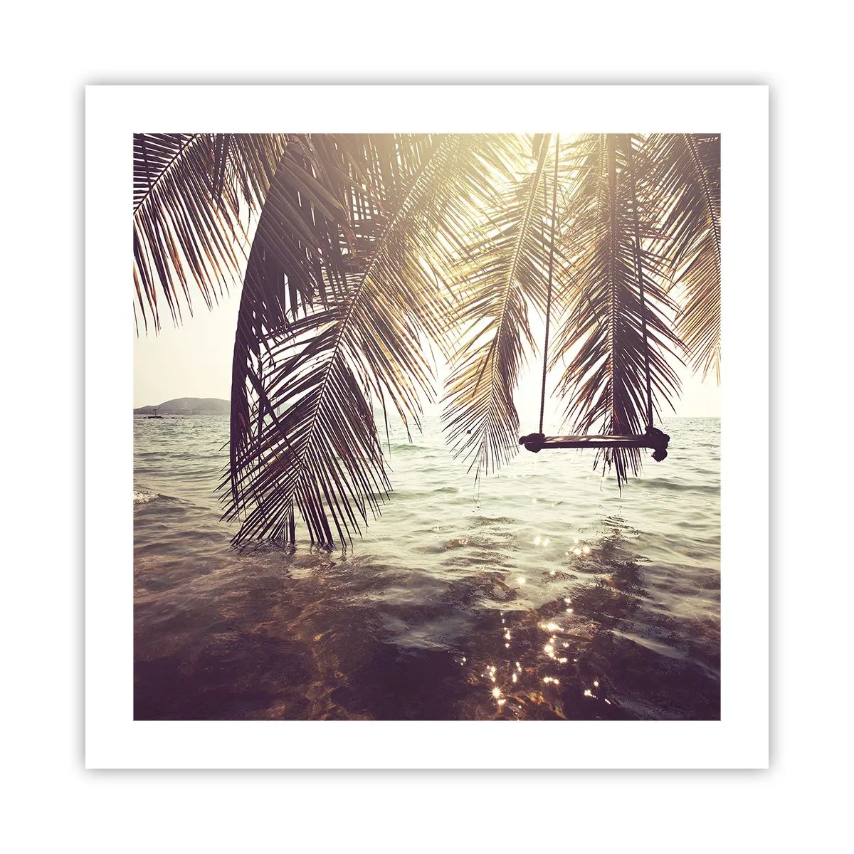 Poster - Je kunt naar believen in de wolken slingeren - 50x50 cm