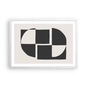 Poster in een witte lijst - Antithese - synthese - 70x50 cm