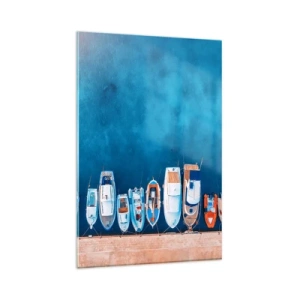Schilderen op glas - In één rij - 80x120 cm