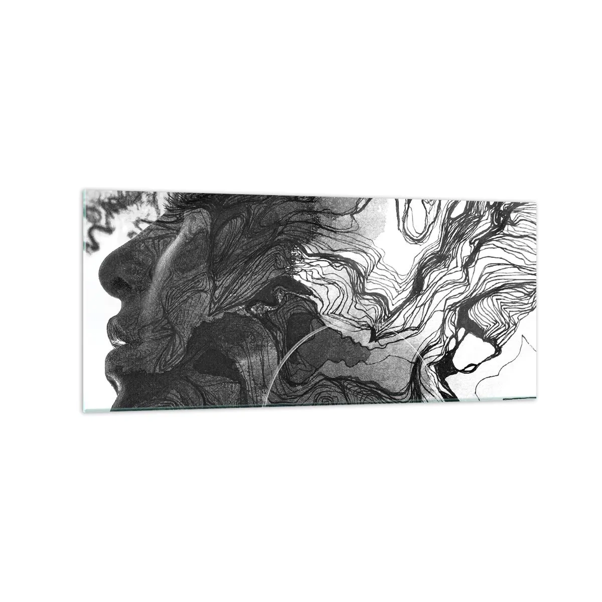 Schilderen op glas - Verstrikt in dromen - 120x50 cm