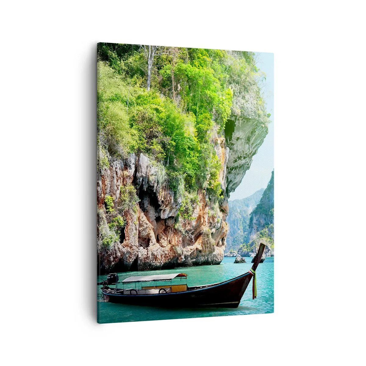 Schilderen op canvas - Een uitnodiging voor een exotische reis - 50x70 cm
