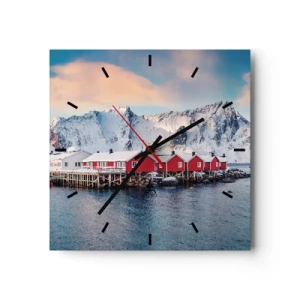 Wandklok - Klok - Noordelijke retraite - 30x30 cm