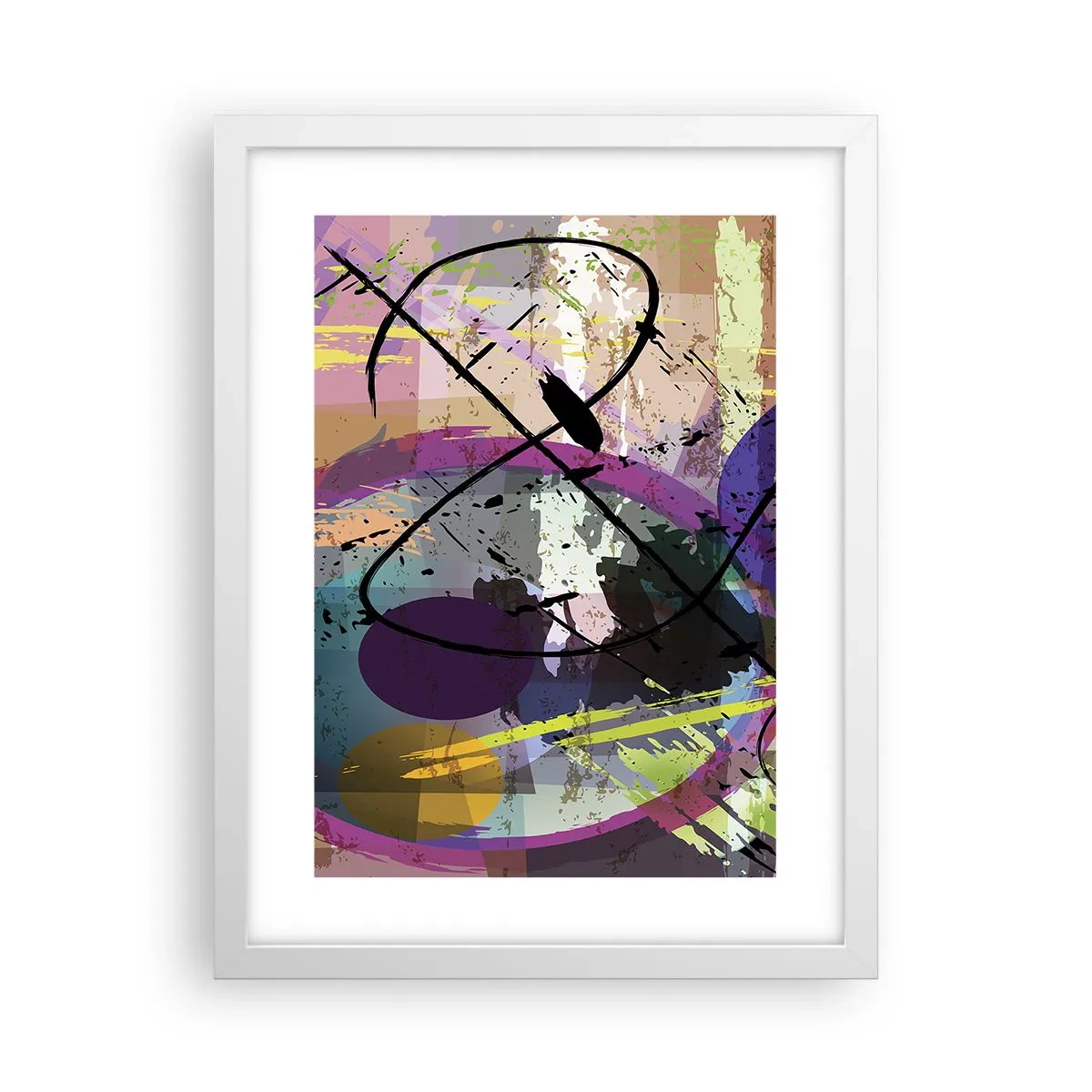 Poster in een witte lijst - Je kunt rechtdoor of rondom - 30x40 cm