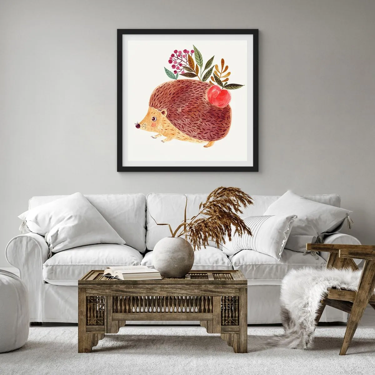 Poster in een zwarte lijst - En je vindt mij al leuk - 50x50 cm