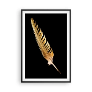 Poster in een zwarte lijst - HHij heeft een ongewoon talent voor schrijven… - 61x91 cm
