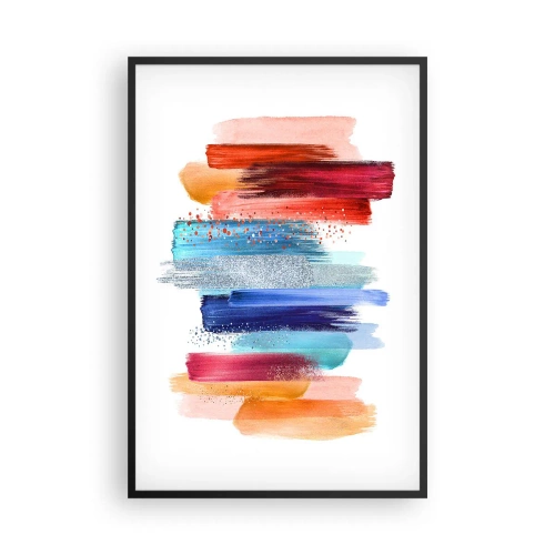 Poster in een zwarte lijst - Omhoog en omlaag - 61x91 cm