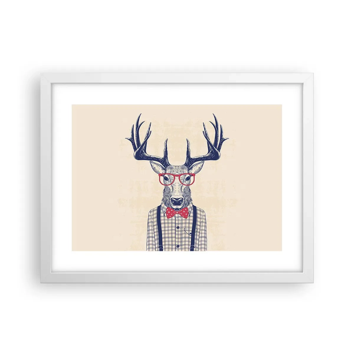 Poster in een witte lijst - Een grappig extravaganza - 40x30 cm