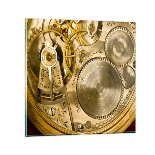 Schilderen op glas - Ga met de tijd mee - 40x40 cm