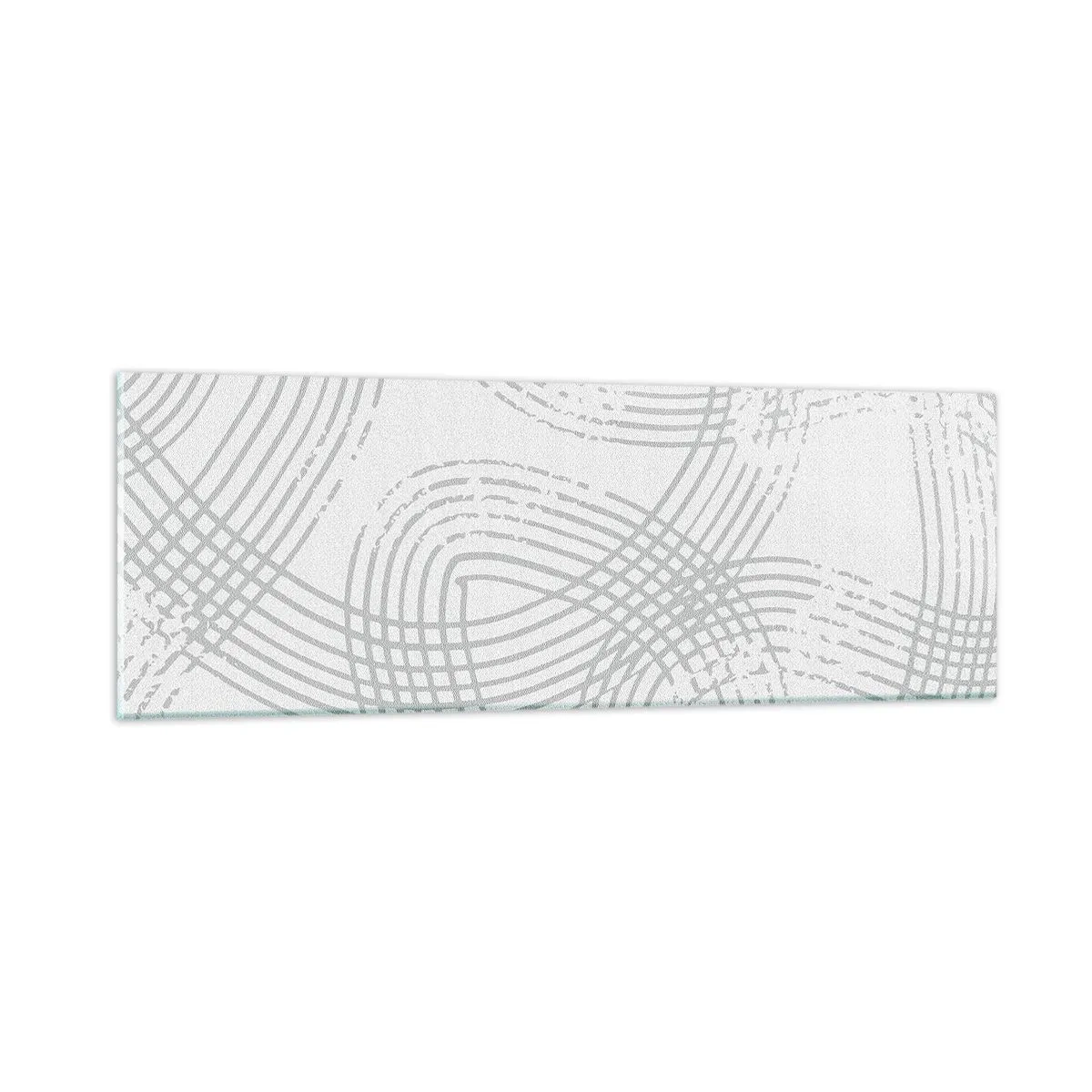 Schilderen op glas - Er is geen rechte weg - 90x30 cm