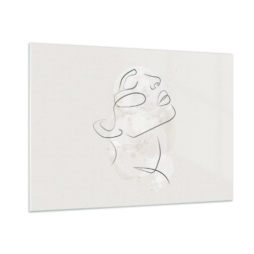 Schilderen op glas - De omtrek van een droom - 100x70 cm