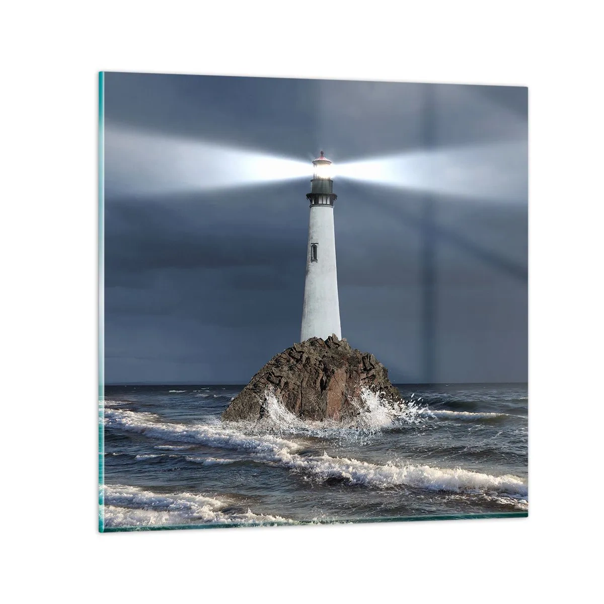 Schilderen op glas - Hier... hier... hier! - 40x40 cm