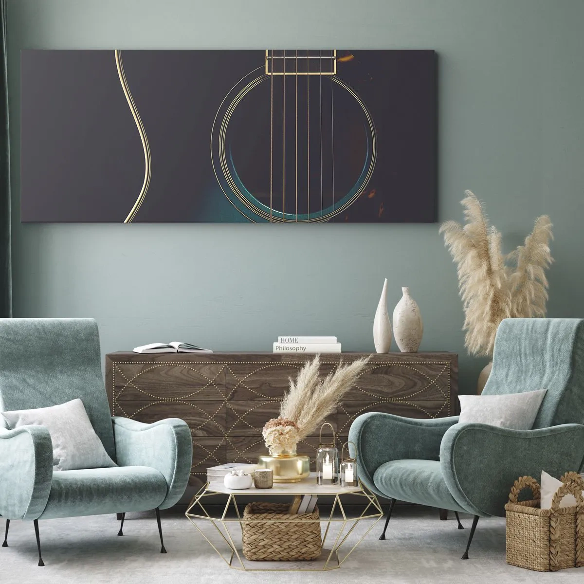 Schilderen op canvas - Nog even voordat het klinkt - 100x40 cm