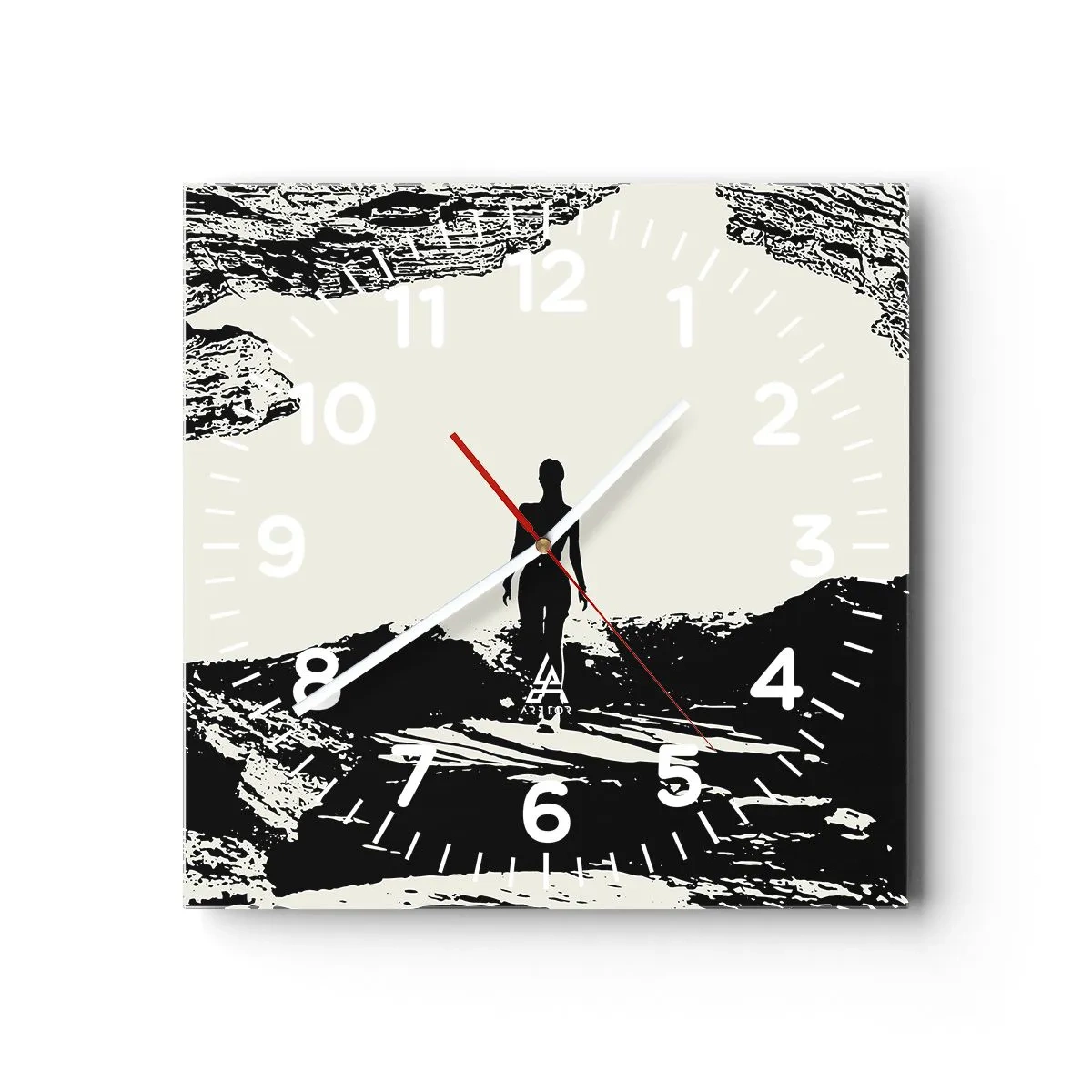 Wandklok - Klok - Een nieuwe kijk - 40x40 cm