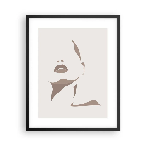 Poster in een zwarte lijst - Gemaakt van licht en schaduw - 40x50 cm