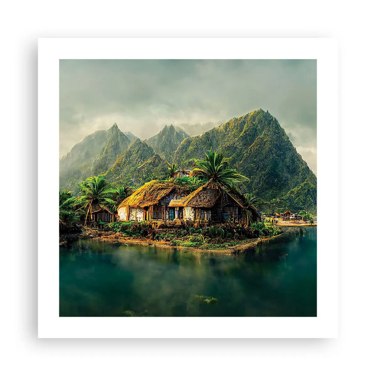 Poster - Tropisch paradijs - 50x50 cm