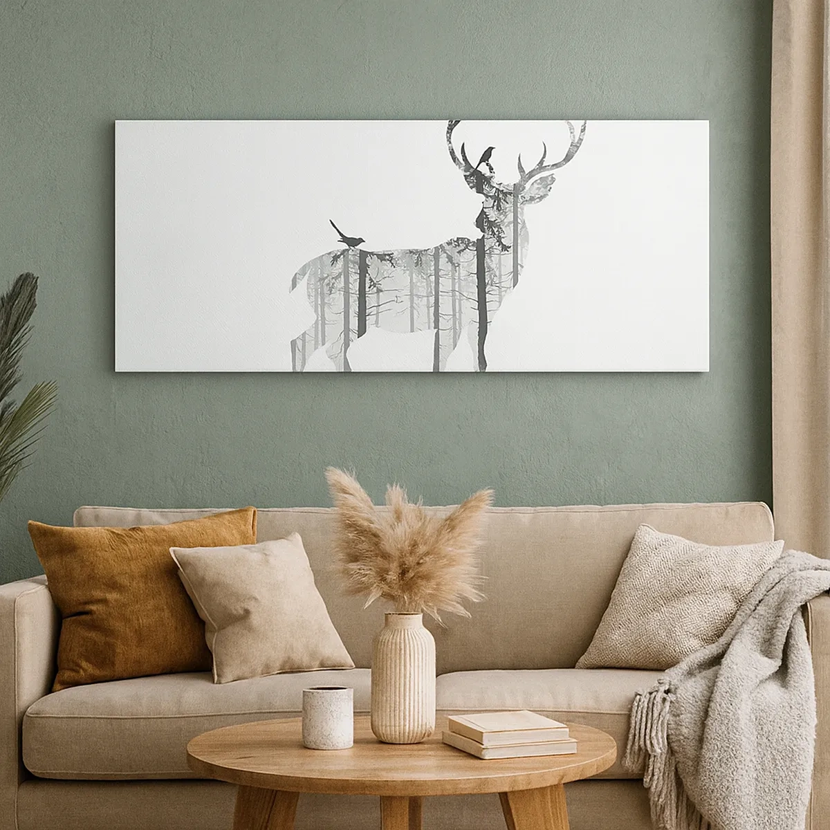 Schilderen op canvas - Goede bosgeest - 30x30 cm