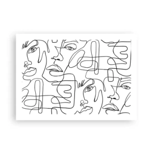 Poster - In verwarde emoties - 70x50 cm