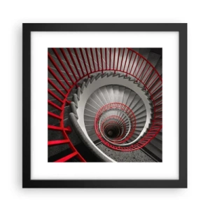 Poster in een zwarte lijst - Architectuur plezier - 30x30 cm