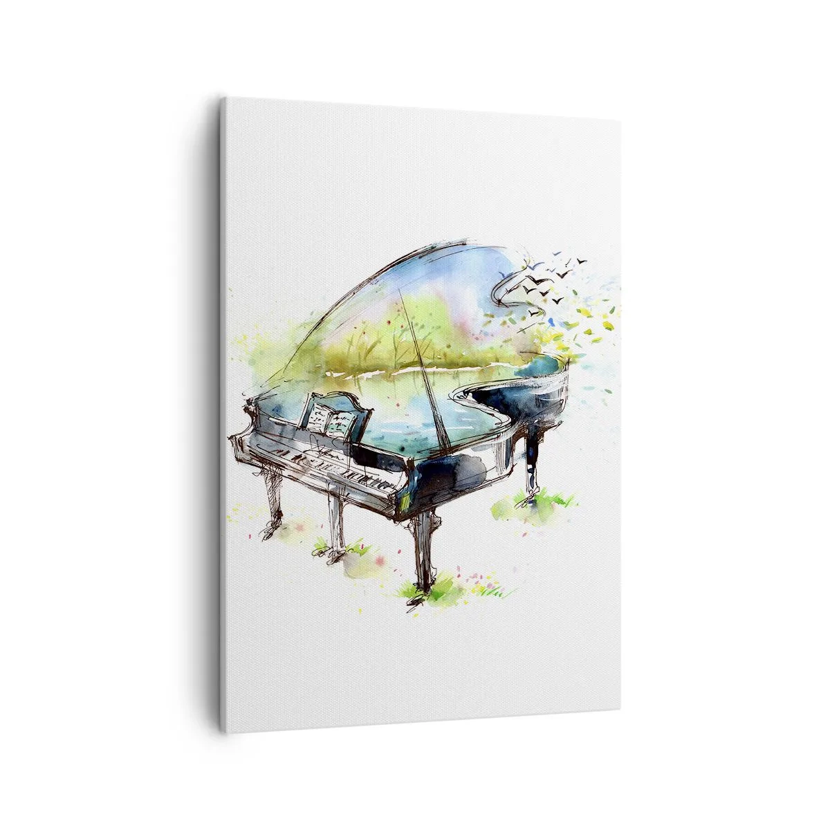 Schilderen op canvas - Betoverd in muziek - 50x70 cm