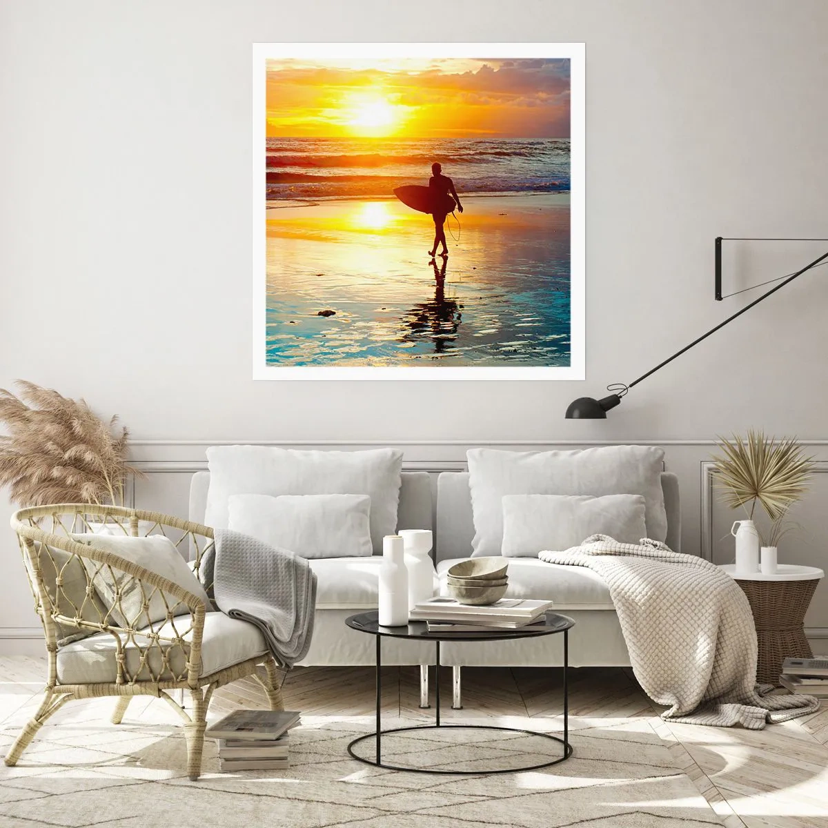 Poster - De terugkeer van de krijger - 60x60 cm