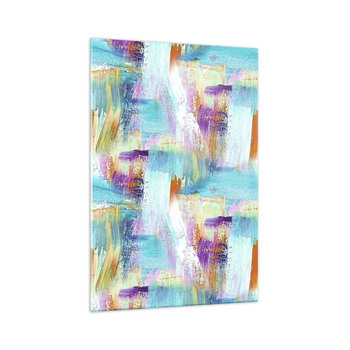 Schilderen op glas - Vrolijk vlekkerig en besmeurd - 70x100 cm