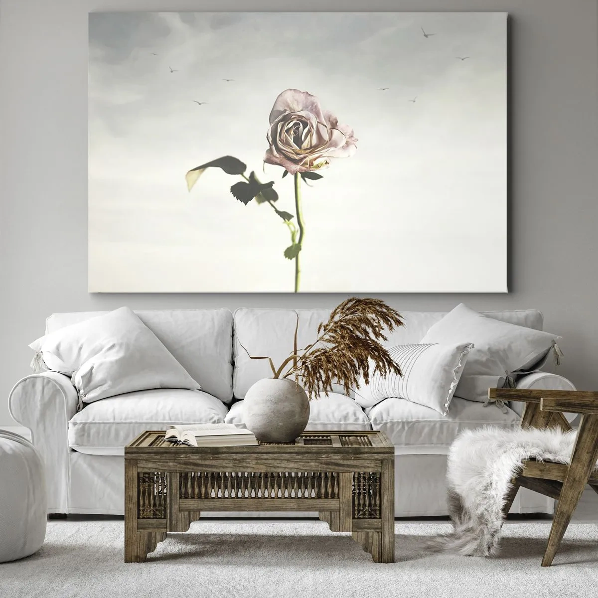 Schilderen op canvas - Begroeting van de lente - 120x80 cm