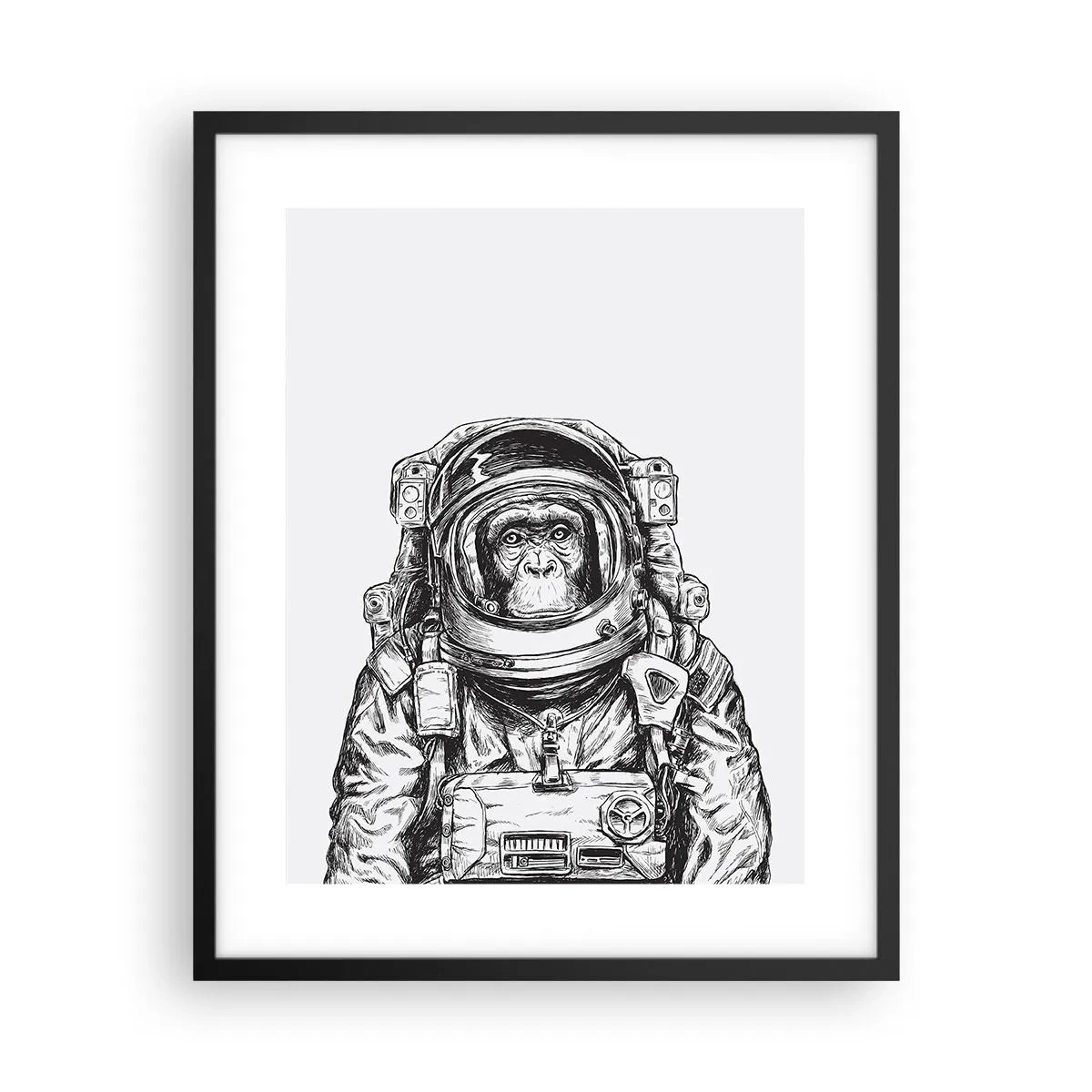Poster in een zwarte lijst - Alternatieve evolutie - 40x50 cm