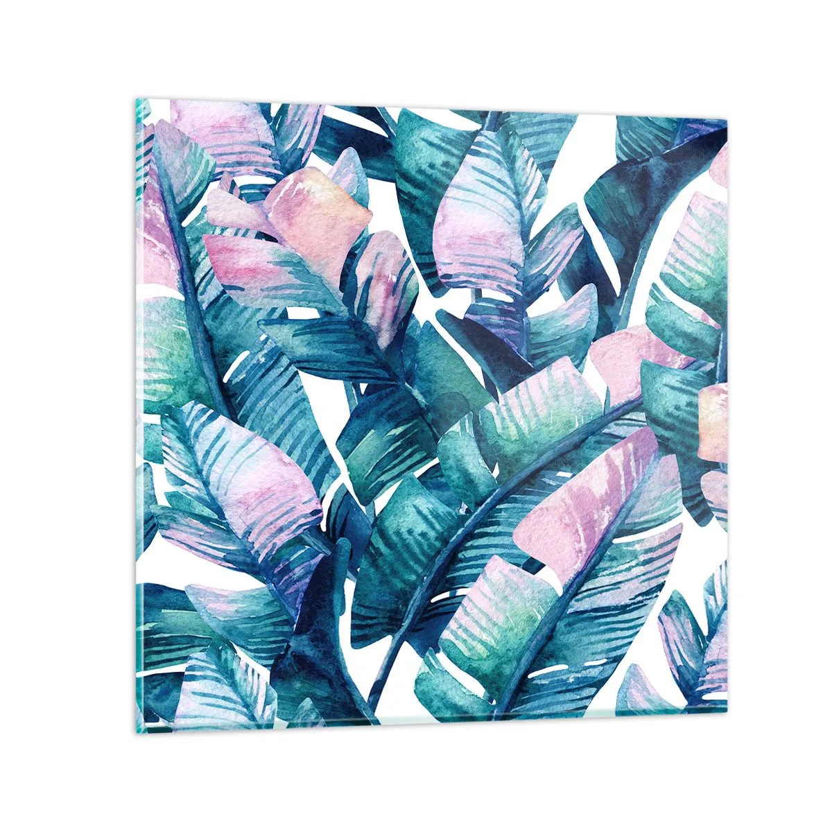 Schilderen op glas - In een bananenboomgaard - 30x30 cm