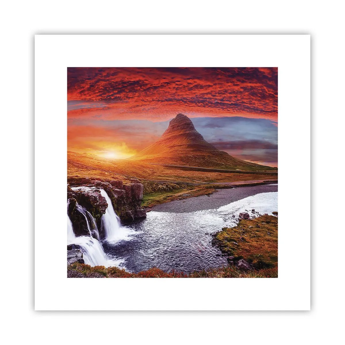Poster - Een zicht op Midden-aarde - 30x30 cm